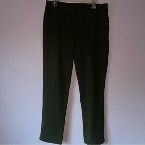 Quince Size L Ultra Stretch Ponte Dark Green Pull On Trouser Pants